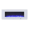 Azurite 127 cm - Elektro Wandkamin Weiß