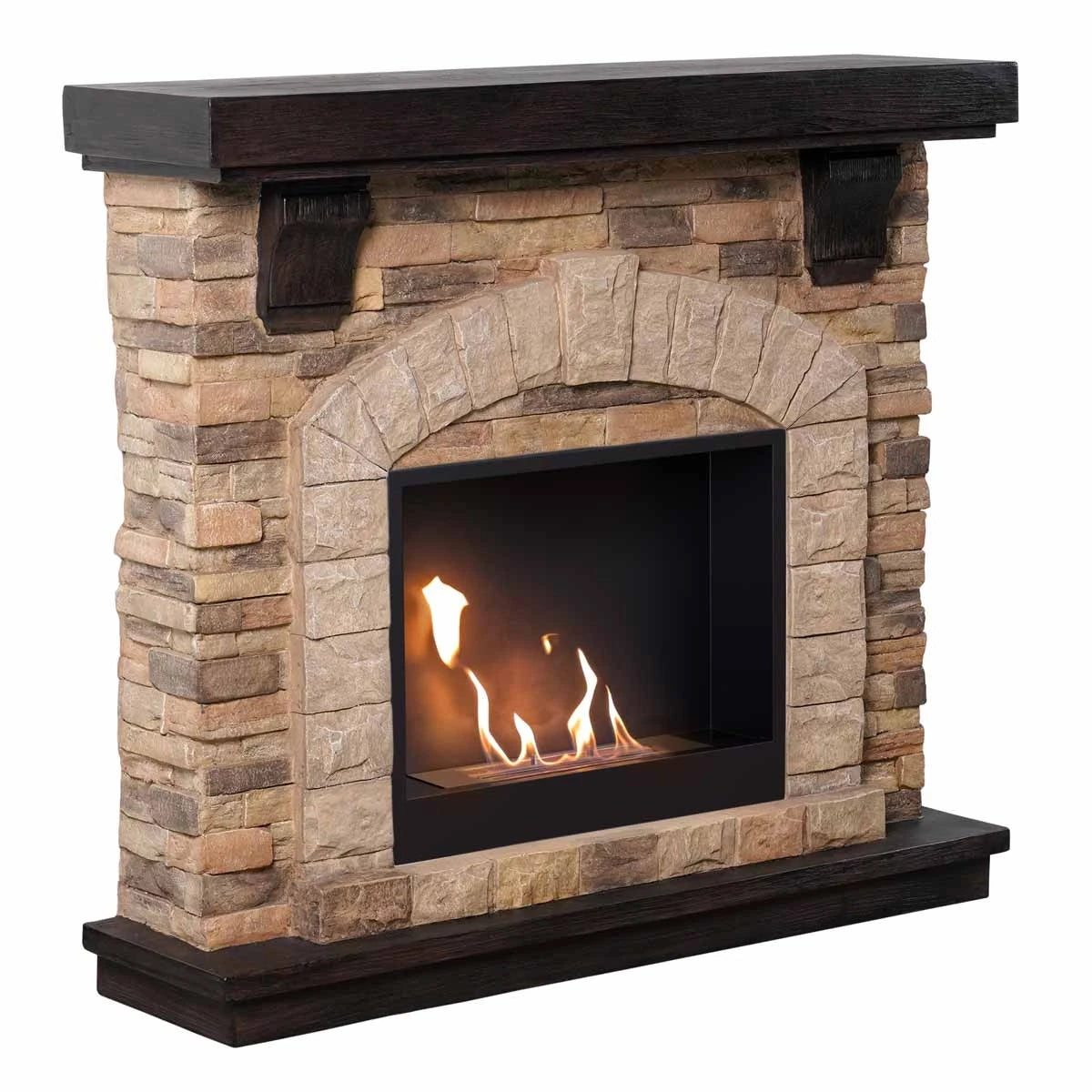 Ethanol-Kamin mit Umrandung 115 cm, sand – Eira – Bild 1