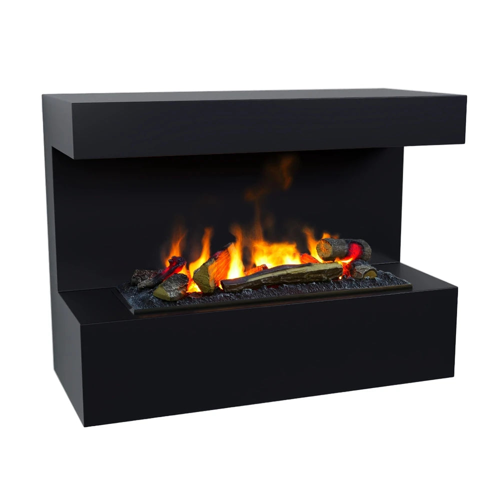 Wasserdampf-Wandkamin 80 cm, schwarz – Steinsdal – Bild 1